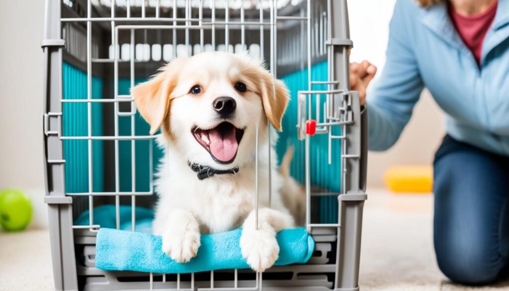 crate training for adopted dogs