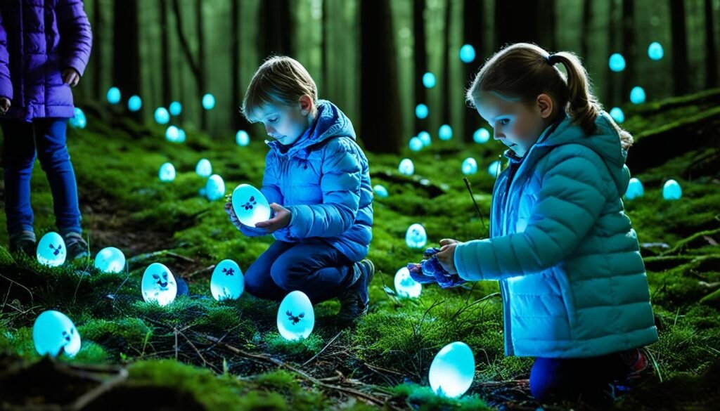 glow-in-the-dark egg hunt