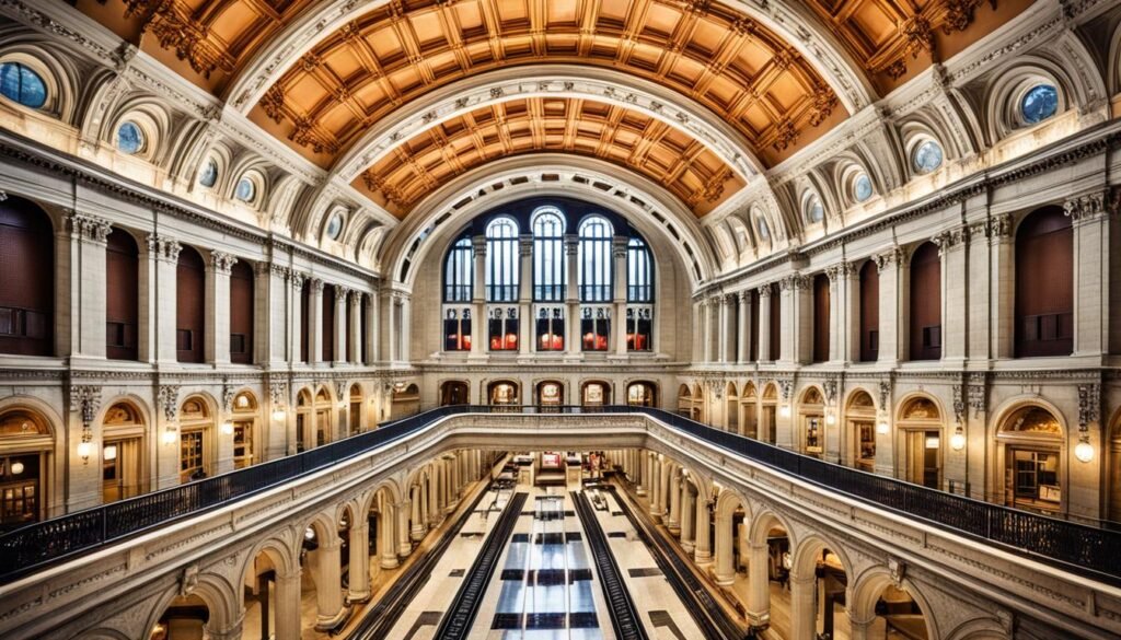 vintage architecture of City Hall Station