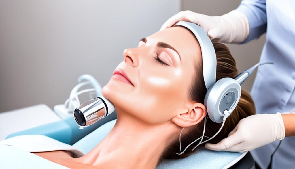 Radio Frequency tightening and Dermaplaning